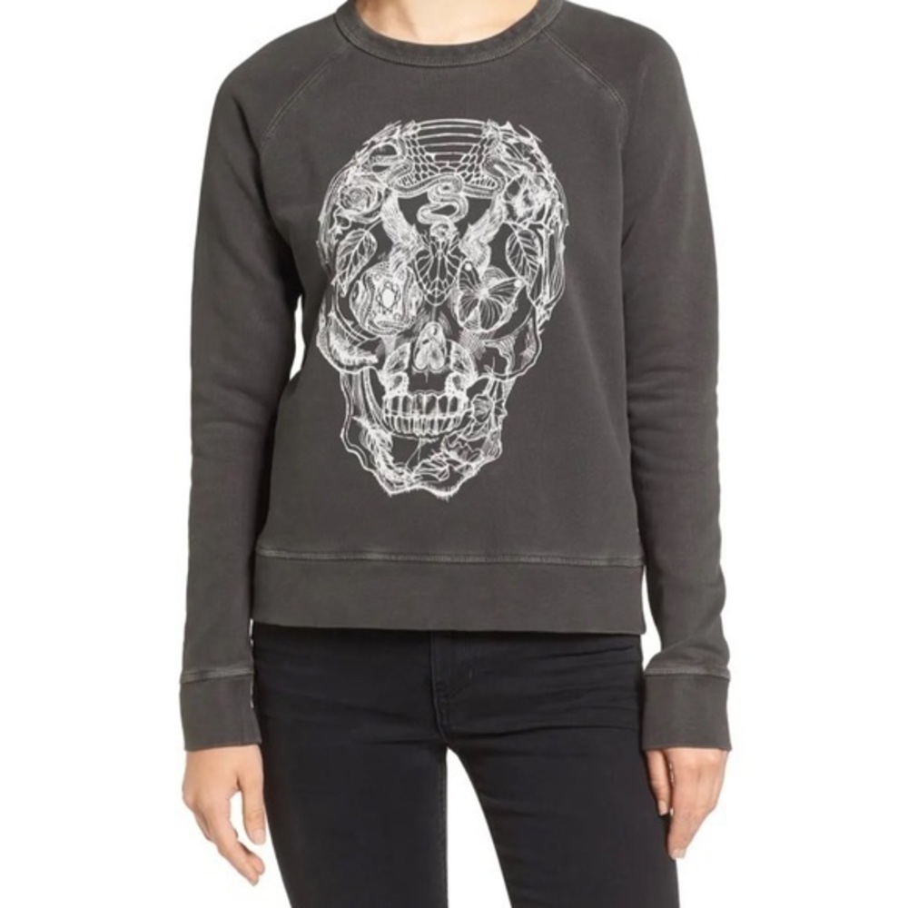 Zadig & Voltaire James Overdyed Sweatshirt Gray XS